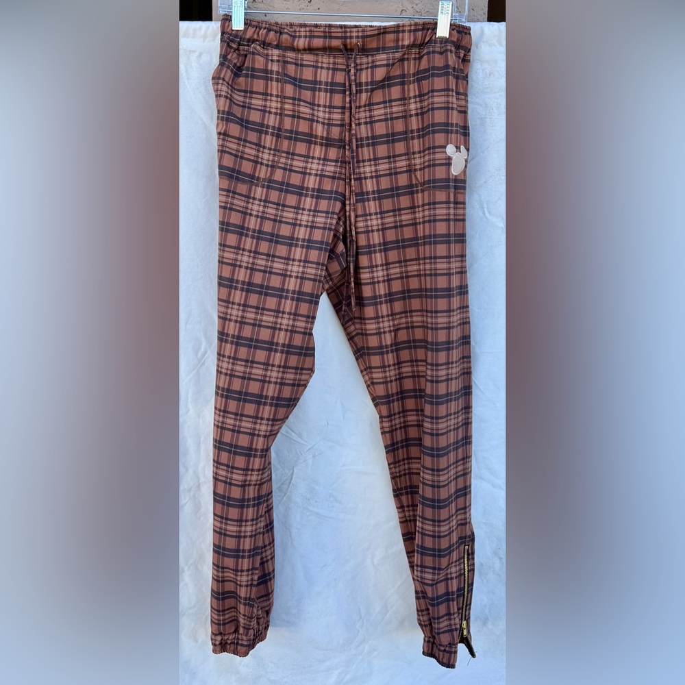 Albion Women’s Plaid Disney Mickey Jetsetter Joggers - XS